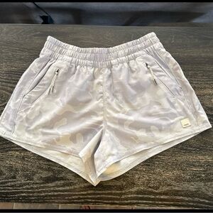 Vuori Clementine Light Gray Camo Shorts